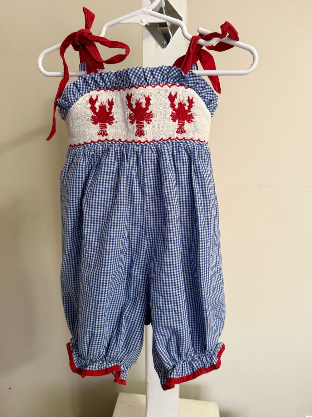 Mom & Me Smocked Lobster Romper